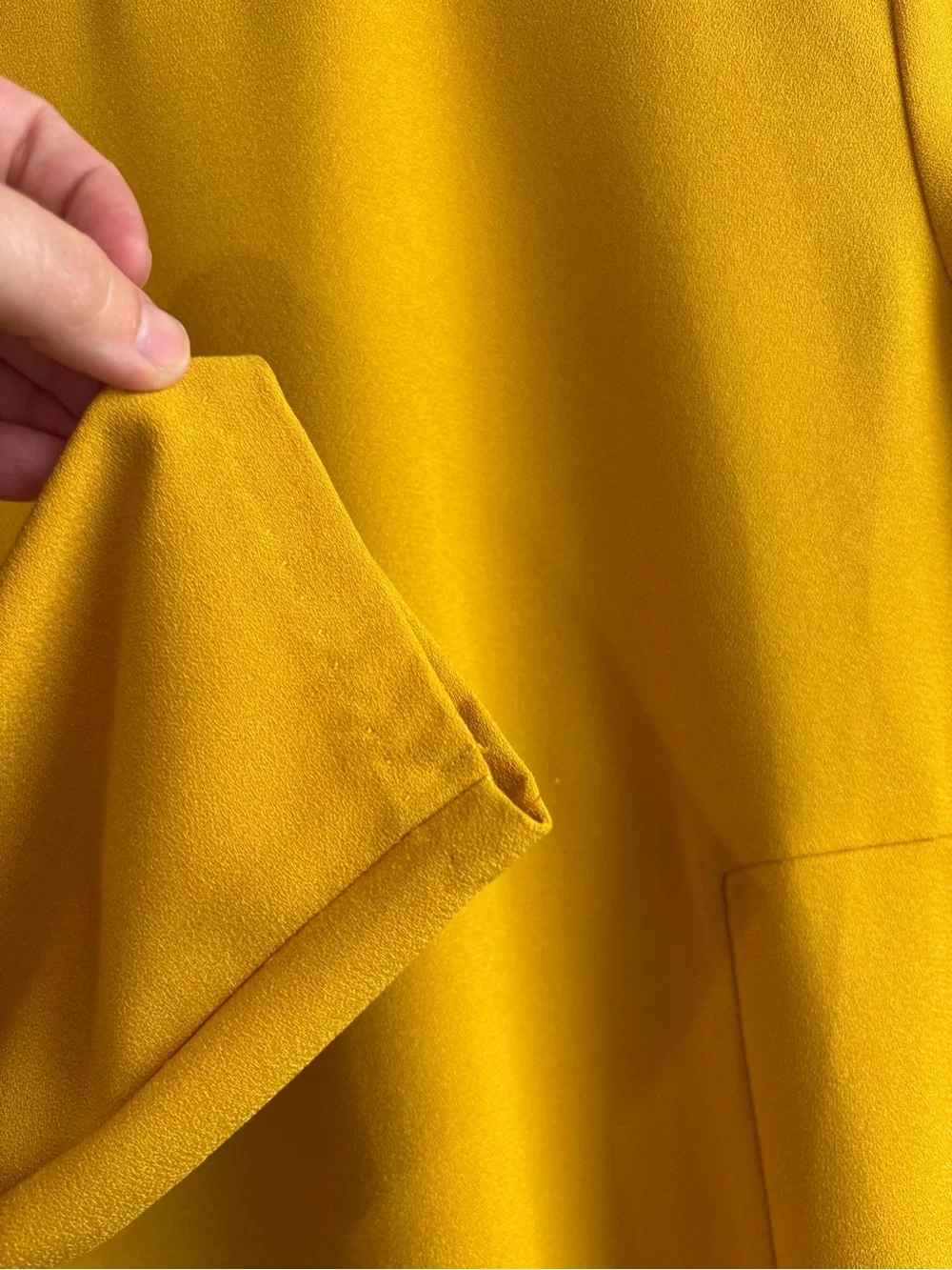 Philosophy Mustard Yellow Long Sleeve A Line Dress Size Small